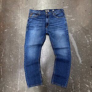 Ariat M8 Silverton Slim Fit Jeans Mens 40x32 Blue Western Denim Straight Leg